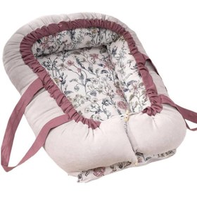 Resim MomiShop Flover Garden Babynest - Pembe - Gül Kurusu / Standart 