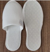 Resim Alina 500 Çift Tek Kullanımlık Otel Terliği Petek Desen Çift Kat Süngerli Çiçek Desen Kaymaz Taban 