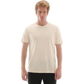 Resim Lumberjack 5M Mb Ct110 Pm C Nk T-Sh 5Fx Erkek T-Shirt Krem 