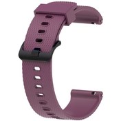 Resim Galaxy Uyumlu Watch Active 2 40mm Krd-46 20mm Uyumlu Zore Kordon-koyu Mor 
