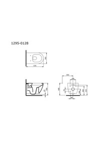Resim Bocchi Venezia Asma Klozet Kanalsız Mat Buz Mavi Kapak Dahil 1295-029-0128 Çok Renkli 