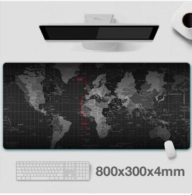 Resim Ally Dünya Desenli Rgb Led Işıklı Oyuncu Mouse Pad 300-800-4Mm 