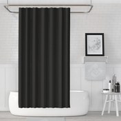 Resim Banyo Perdesi - Tek Kanat Duş Perdesi, Polyester Kumaş Duşakabin Perdesi 180x200 Cm Küvet Perdesi Tropik Home