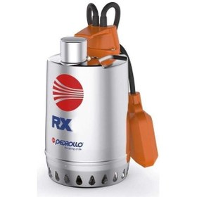 Resim Pedrollo Rxm 3 Flatörlü Full Paslanmaz Drenaj Dalgıç Pompa Monofaze 220 Volt 12 Mss 13.2 M³/h 