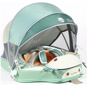 Resim Mambobaby Yüzme Simidi - Axolotl, Emniyetli, Gölgelikli Ve Ayak Destekli 