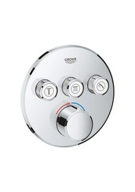 Resim Grohe Smartcontrol 29146000 3 Valfli Akış Kontrollü Ankastre Duş Bataryası Krom 
