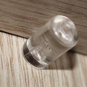 Resim Glaswen Raf Pimi Plastik Başlı Cam Tutucu Çivisi Mobilya Dolap Pimi Şeffaf (50 Adet) 