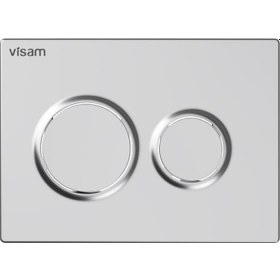 Resim VİSAM OLİMPOS İKİ KADEMELİ PARLAK KROM KUMANDA PANELİ 