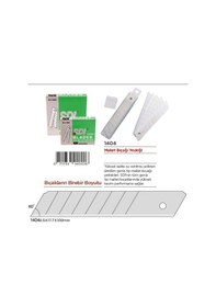 Resim Sdı Maket Bıçağı Yedeği 1404 Geniş Tip 10 Tüp 100 Ad. 