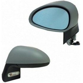 Resim C4 Elektrikli Ayna 2004-2010 Astarlı Kör Noktalı Mavi Cam Sol Oem No:8149zw 