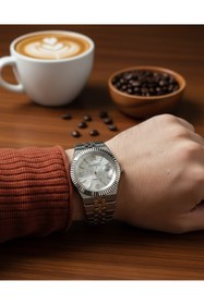 Resim TeknoŞen CHOPPERS Marka Kristal Safir Görünümlü Erkek Kol Saati 