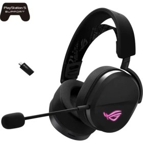 Resim Asus Rog Pelta Siyah Kablosuz Gaming (Oyuncu) Kulaklık 