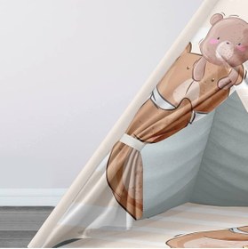 Resim instababyrooms Çocuk Oyun Çadırı Orman Hayvanları Dijital Baskılı 