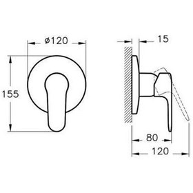 Resim Artema A47128 Root Square Temassız Çift Su Girişli Elektrikli Lavabo Bataryası 