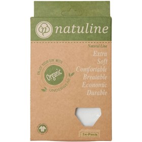 Resim Natuline 3'lü Kız Çocuk Empirme Love Likralı Külot - Pembe-Ekru-Sarı / 5-6 Yaş 