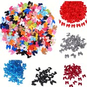 Resim 200 Adet Mini Saten Kurdele | Çok Renkli Polyester Kurdelalar DIY El İşleri, Dikiş ve Dekorasyon İçin | Düğün Hediyeleri, Hediye Paketleme, Tatil Süslemeleri için İdeal | Ev & Ofis Dekoru Aksesuarları, El Sanatları, Noel, Cadılar Bayramı 