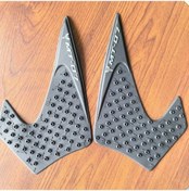 Resim Chuangyinshop Black Yamaha Mt 07 Motorcycle Yağ Tank Koruyucu Kaydırmaz Ped Diz Yastığı 2014 2017 