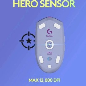 Resim Logitech G305 Lightspeed Kablosuz Oyun Mouse'u Lilac 