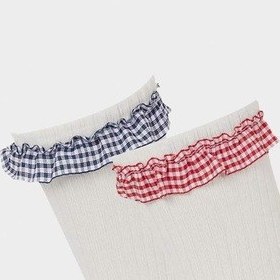 Resim DeFacto Kız Çocuk 2'li Pamuklu Diz Altı Çorap E6269A8NSWT1 