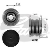 Resim GATES OAP7049 ALTERNATÖR KASNAĞI MERCEDES C200-C220-C270-CLK 270- 