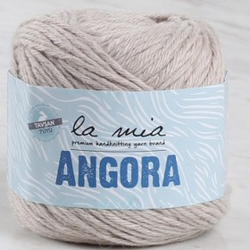 Resim La Mia Angora 50gr. Bej El Örgü İpi - L003 - 34218 