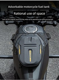 Resim Carrier- Motosiklet Bacak Çantası - Siyah Sarı - Sert Kabuklu - Siyah - Sarı 