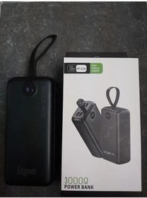 Resim Kingpower 4Usb ve 1 Type c Çıkışlı Taşınabilir Powerbank 30000 mAh 