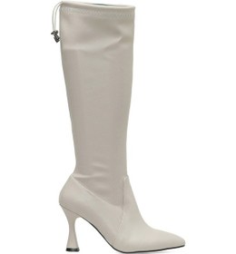 Resim Butigo Scarlet 3pr Bej Kadın Topuklu Çizme 000000000101740943 Bej 