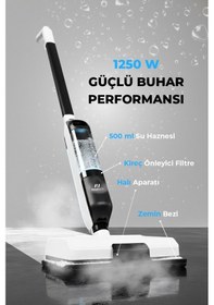 Resim Pirantech CB-702 1250 W Buharlı Mop Halı Ve Sert Zemin Temizleyici 