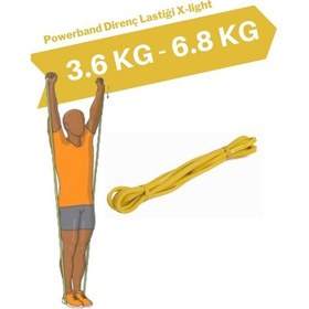 Resim Powerband Direnç Lastiği ve Egzersiz Bandı Sarı X-Light Sarı 