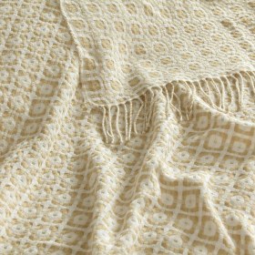 Resim Linens Caline Throw / Tv Battaniyesi Bej Tek Kişilik Bej 