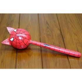 Resim Denisam Ahşap Kedili Spiderman Marakas Tekli Polos:24 
