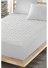 Resim Mona Verde Sessiz Pamuklu Alez Yatak Koruyucu Kapitoneli Fitted Tek Çift Kişilik Bebek Alezi MNVPFK00 Beyaz 