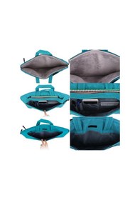 Resim Laptop Çantası Apple Uyumlu MacBook Çantası 15 İnç Omuz Çantası Notebook Bilgisayar Evrak Çantası Askılı Cartinoe MAVİ 