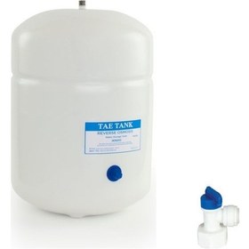 Resim Su Arıtma Cihazı Metal Tank Su Deposu Quick Vana Dahil 12 Litre 3.2 Galon 