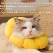 Resim Köpek Kedi Yaka, Yumuşak Elizabeth Çember Anti-Yalama Anti-Çizik Başlık, Günebakan Şeklinde Pet Konisi, Kedi Malzemeleri 