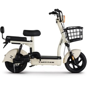 Resim RKS Skyjet Twister E1 Pro Ehliyetsiz Ruhsatsız Elektrikli Moped Beyaz 