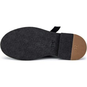 Resim Tamer Tanca Kadın Hakiki Deri Siyah Süet Casual Ayakkabı 1061 2259 Bn Ayk Sk24-25 Sıyah Suet Siyah Süet 