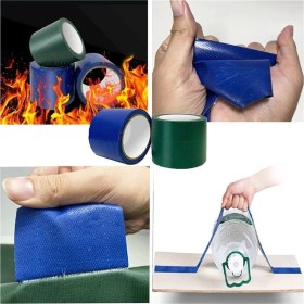 Resim Su Geçirmez Kuvvetli Yapışkanlı Yanmaz Güçlü Dayanıklı Bant Su Borusu Çadır Tente Tamir Bandı - 5 mt 