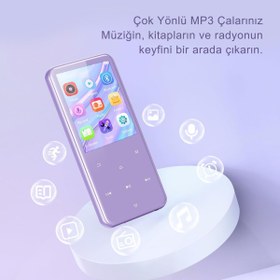 Resim AGPTEK 64 GB MP3 Çalar, Bluetooth 5.3, HiFi Ses, FM Radyo, 2,4 inç TFT Ekran 