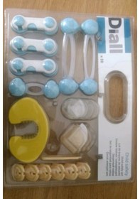 Resim Büyük Boy 28 Parça Çocuk Bebek Güvenlik Kilit Seti Çocuk Emniyeti Çok Renkli 