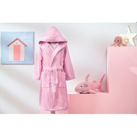 Resim Özdilek Girl Unicorn Kapüşonlu Kadife Çocuk Bornozu 7/8 Yaş Pembe Pembe 