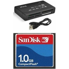 Resim Pmr 1 Gb Compact Flash Sandisk Hafıza Kartı - Usb 2.0 Cf Kart Okuyucu 