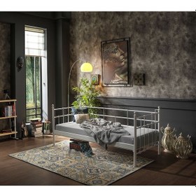 Resim Bedliga Lalas Daybed Ferforje Metal Tek Kişilik Karyola 90X200 (489966383) 