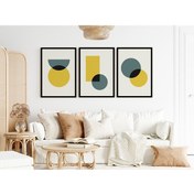 Resim Çerçeveli Modern 3'lü Tablo Seti - Limon Ve Küf Bh2019 - 