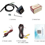 Resim Araç Yedekleme/ön Görüş Kamerası 170 Geniş Açılı Balıkgözü K22452 Siyah 