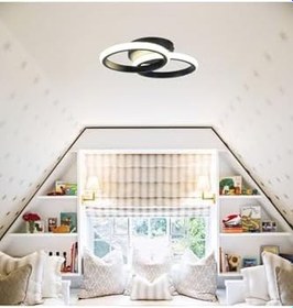 Resim TT AYDINLATMA Tt305-2-sy Mat Siyah 2 Li (Beyaz Işık) Led Avize Siyah 
