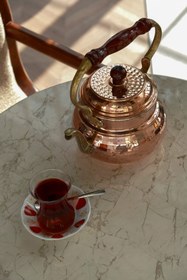 Resim AS EL İTALYAN DEMLİK KIRMIZI 