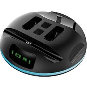 Resim Lemestar Nintendo Switch 4 Cihazlı Hızlı Şarj Aleti: Joy-con, Pro Kumanda Ve Lite Konsolu İçin 4'lü Usb-c Şarj Istasyonu Hızlı Şarj, Led Göstergesi 