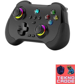Resim beboncool Z01 PC/IOS/PS4/PS3/Switch/ANDROID Telefon Tablet Titreşimli RGB Bluetooth Joystick Gamepad 
